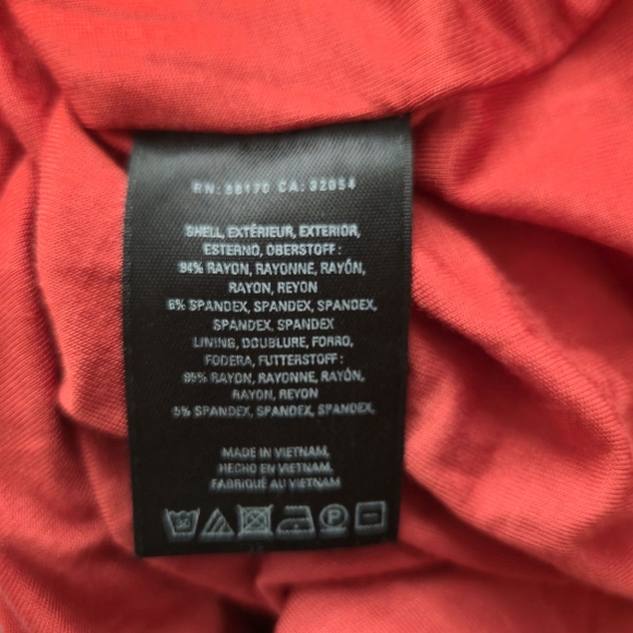 MAEVE (Anthropologie) Yvette Ruched Dress Women Geometric Design Rust Sz Large - Picture 13 of 13